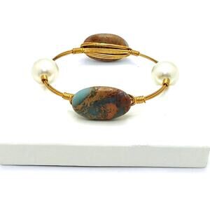 Bourbon and Boweties Wired Wrapped Bangle